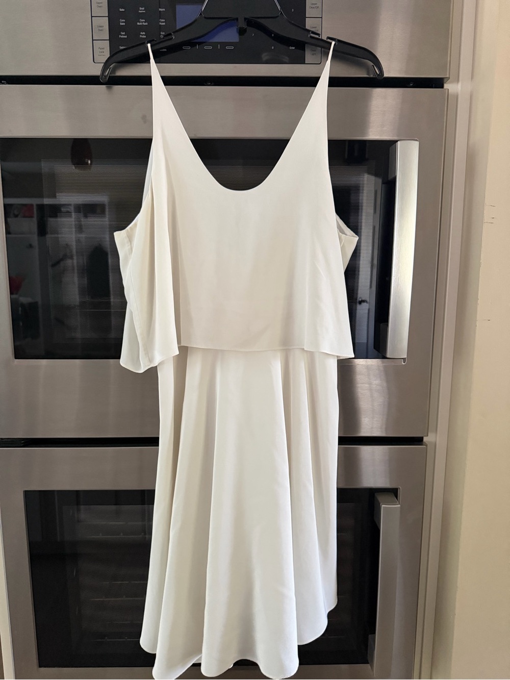 Tibi Cream Strapless Layered Slip Dress